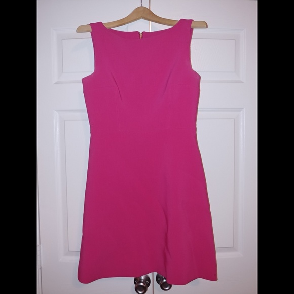 Kate spade pink dress with black zipper detail